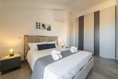 Letto o letti in una camera di Casa Giulia