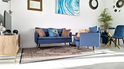 Area soggiorno di BlueCharme modern apartment