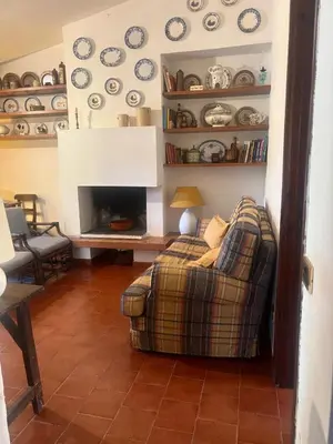 Area soggiorno di Villa Giò Geremeas fronte mare