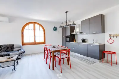 Cucina o angolo cottura di Villa del Mare - Appartamento Aria