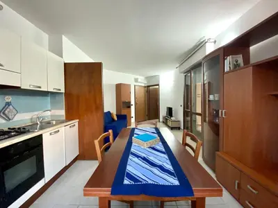 Cucina o angolo cottura di Appartamento in centro con terrazza