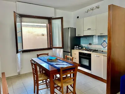Cucina o angolo cottura di Appartamento in centro con terrazza