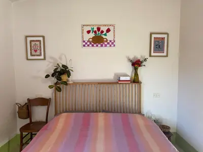 Letto o letti in una camera di Solanas, Casa Cacteae, villa 5 min to the beach