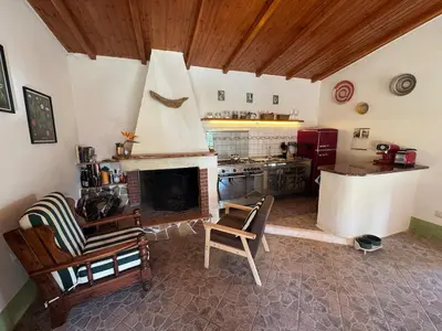 Cucina o angolo cottura di Solanas, Casa Cacteae, villa 5 min to the beach