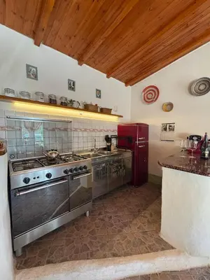 Cucina o angolo cottura di Solanas, Casa Cacteae, villa 5 min to the beach