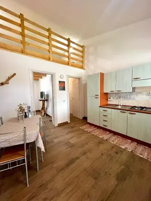 Cucina o angolo cottura di Casa vacanza Il Guardiano Delle Due Baie