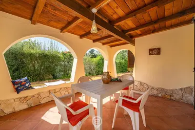 Area soggiorno di Monte Nai Seaview Retreat