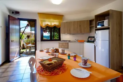 Cucina o angolo cottura di Residence Appartamenti Caffarena