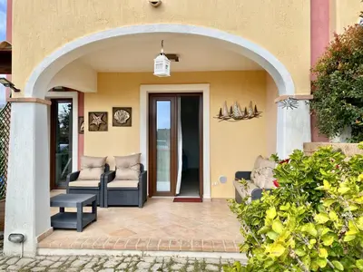 Area soggiorno di Villasimius Vacation Home Casagorà