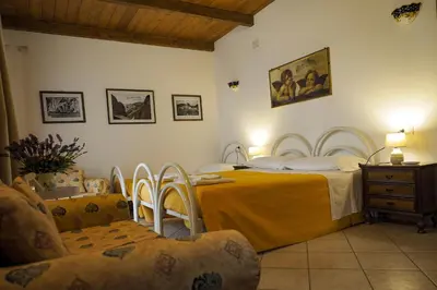 Letto o letti in una camera di La Vecchia Montagna B&B