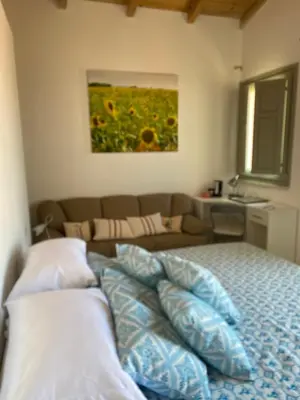 Letto o letti in una camera di Casa Sant'Antioco