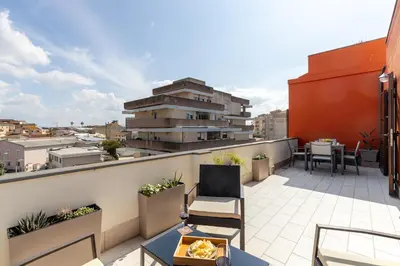 Balcone o terrazza di Attico180 - Attico in centro con Terrazza - Wifi e Netflix