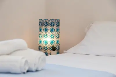 Letto o letti in una camera di Casa Isolotto D'Ogliastra - vista mare
