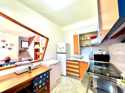 Cucina o angolo cottura di Villa Dona', Santa Margherita di Pula