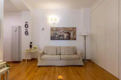 Area soggiorno di Solmi House