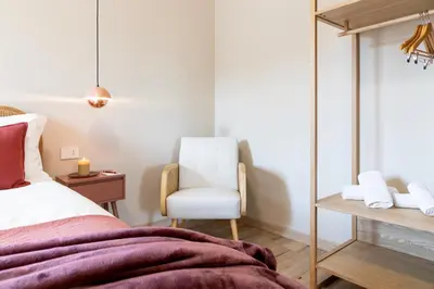 Letto o letti in una camera di Chapelle Nove - Wabi Sabi Apartment