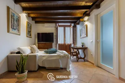 Letto o letti in una camera di Dimora del borgo antico