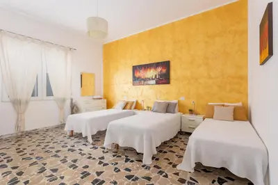 Letto o letti in una camera di Casa Erika - Pula with garden, parking and wifi