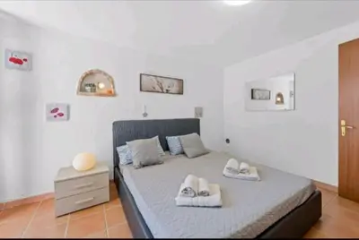 Letto o letti in una camera di Casa Dani