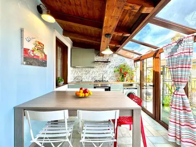 Cucina o angolo cottura di La Corte Azzurra Terrace