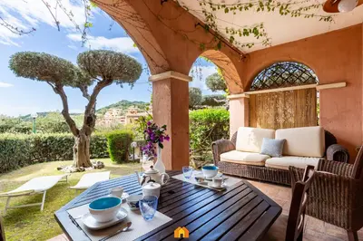 Area soggiorno di Rokkaria Holiday House