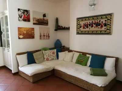 Area soggiorno di casa da Anita