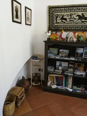 Biblioteca nella casa vacanze