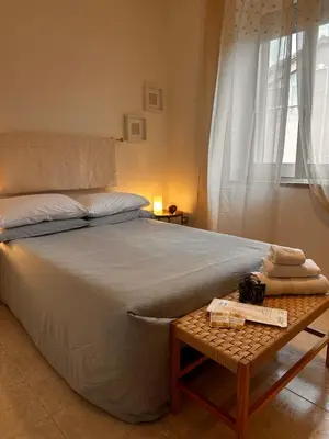 Letto o letti in una camera di Villa Sveva