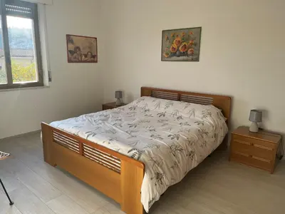 Letto o letti in una camera di Casa Monni vista mare