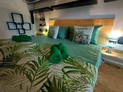 Letto o letti in una camera di Loft Serenità