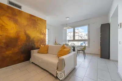 Area soggiorno di Ada Bright Escape Apartment