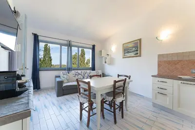 Cucina o angolo cottura di Casa Deruan, 400 mt to beach SouthSardiniaHolidays