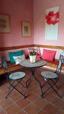 Area soggiorno di Zanella House