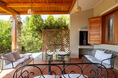 Balcone o terrazza di Villa Sara, a pochi passi dalla spiaggia, Sud Sardegna