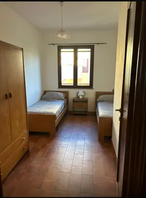 Letto o letti in una camera di Sax's house
