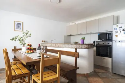 Cucina o angolo cottura di Alisei Villa vista mare