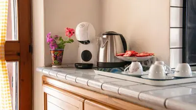 Set per la preparazione di tè e caffè presso Il Giardino della Casa dei Pescatori - Portopaglia