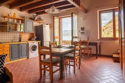 Cucina o angolo cottura di La Terrazza sul Mare - Portopaglia