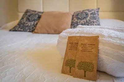 Letto o letti in una camera di Villa Lusso Santa Margherita di Pula 3 Minuti dal Mare