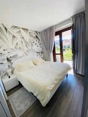 Letto o letti in una camera di Hope House