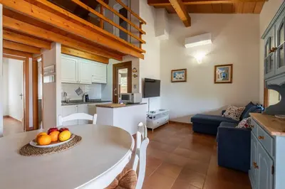 Area soggiorno di Super-equipped modern apartment - 700 meters from the sea