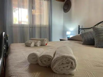 Letto o letti in una camera di La Casa degli Enzi