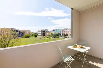 Balcone o terrazza di Chapelle Nove - Green Apartment