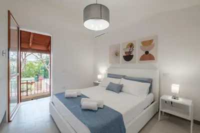 Letto o letti in una camera di Suite Sant'Andrea-250 m from the Beach- Privat Parking-Self Check-in - Netflix
