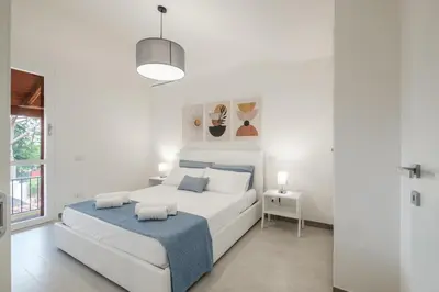 Letto o letti in una camera di Suite Sant'Andrea-250 m from the Beach- Privat Parking-Self Check-in - Netflix