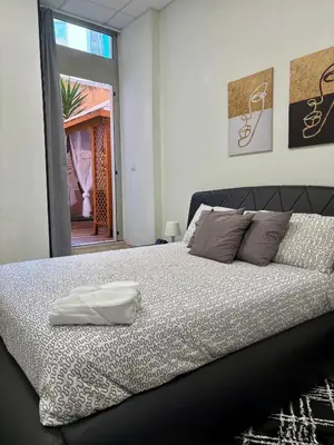 Letto o letti in una camera di Suite Grazia Cagliari