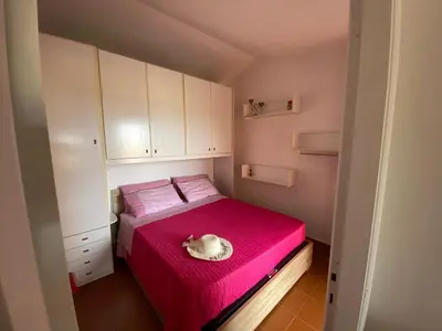 Letto o letti in una camera di Casa Laconi