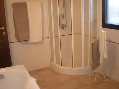 Bagno di House 10' from the sea, AC, garden, parking, wifi