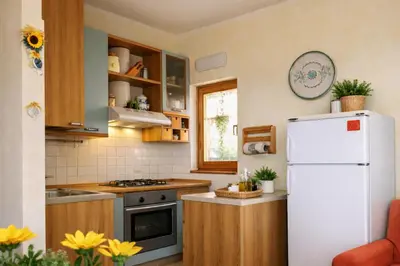 Cucina o angolo cottura di House Eden sea view wi-fi