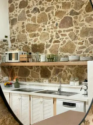 Cucina o angolo cottura di Historic Sheepfold With View In Solanas